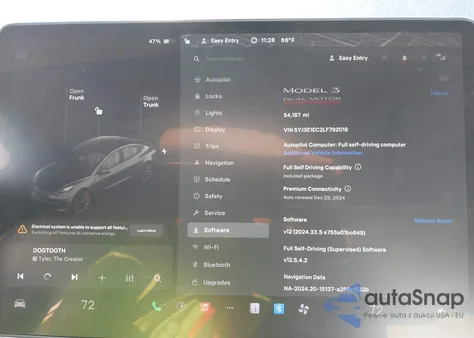 2020 Tesla Model 3 Performance Dual Motor All-Wheel Drive из США, поврежденный, VIN 5YJ3E1EC2LF792018